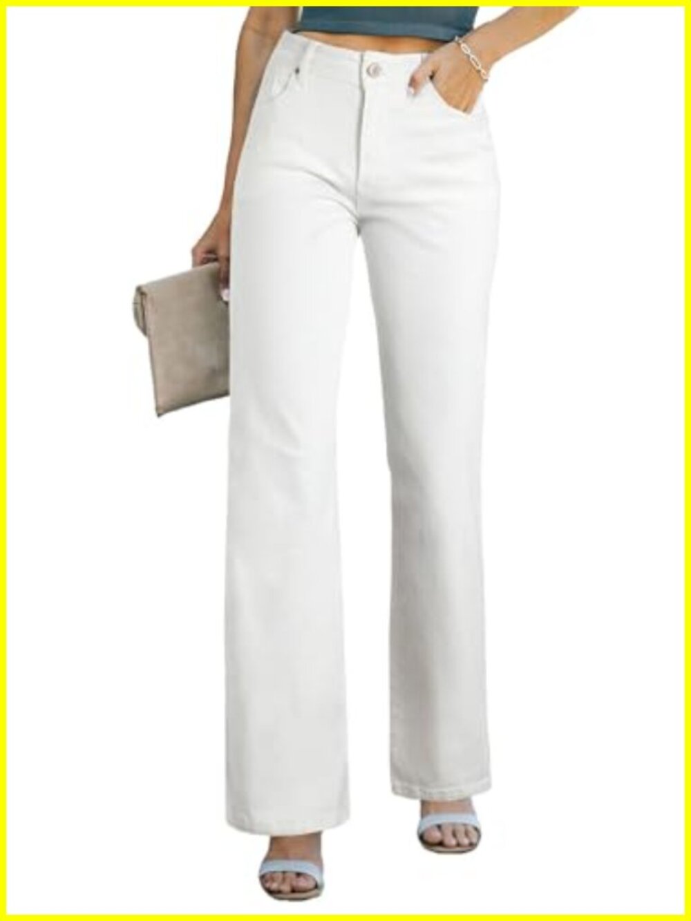 Women's High Waisted Wide Leg Jeans Denim Pants